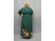 Легкое платье из тонкого хлопка Арт. 2165 (Цвет изумрудный) Размеры 58-84