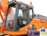 903-00074 Стекло лобовое нижнее закаленное для Doosan DX225lca