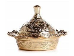Вазочка для подачи лукума, декор "золото" (Geçen Lokum Başkanı), 135 гр., Турция