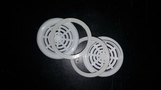 Вентиляционная решетка 45 мм с кольцом