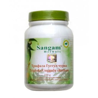 Трифала  гуггул чурна (Triphala churnam) Sangam Herbals, 100 гр