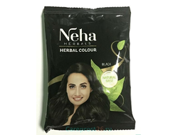 Краска для волос Neha Herbals Black «Чёрная», 20 гр.