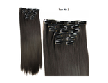 Волосы HIVISION Collection искусственные на заколках 50-55 см (5 прядей) №2