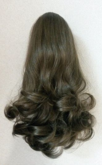 Шиньон-хвост на крабе из искусственных волос 35-45 см тон №10 (Е-191+15)