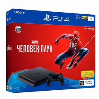 PlayStation 4 Slim (1TB)+Человек-паук