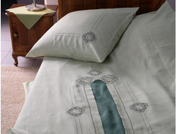 Комплект льняного постельного белья "Традиция" двуспальный