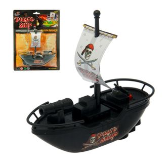 Игрушка для водоемов Катер &quot; Пиратская лодка&quot;, 16,5 х 15,5 см, работает от батареек
