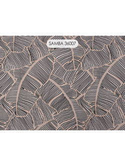 Samba, вискозная портьера с тропической темой узора