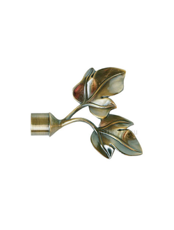 Наконечники с листиками для настенных круглых карнизов. Все цвета в наличии