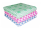 Одеяло  байковое цветная клетка 100*140 (100% хлопок)