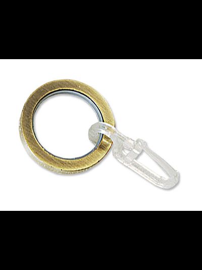 Кольцо плоское с пластиком и крючком(бесшумное), 16 мм