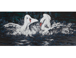 Белые лебеди ALVR-22 012 (алмазная мозаика) mgm-mu