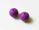 Силиконовые бусины 15 мм, цвет фиолетовый