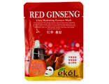 EKEL Маска тканевая с экстрактом Красного Женьшеня RED GINSENG Ultra Hydrating Mask. 1 шт. 270118