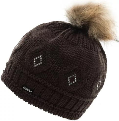 Шапка Eisbär  OLIVIA FUR POMPON CRYSTAL