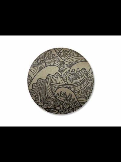 Магнитные клипсы  для штор "Морская волна", матовые. Серия "Алди", 45 мм