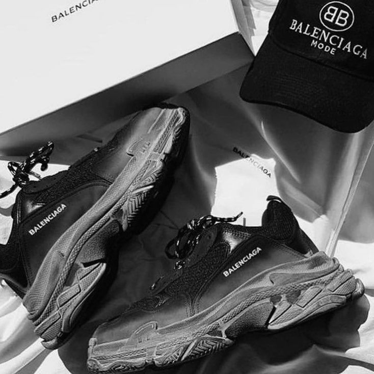 Кроссовки Balenciaga Triple S черные