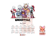 Undertale  календарь НА ЛЮБОЙ ГОД!