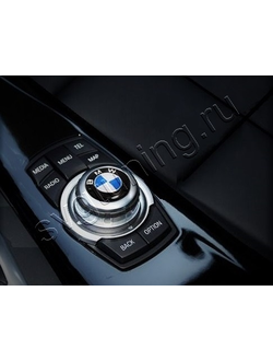 Эмблема на кнопку мультимедиа с логотипом BMW E34, диаметр 30 мм, 1 шт