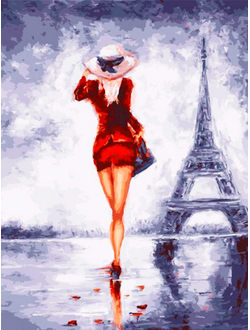 Алмазная картина (мозаика) &quot;Красотки Парижа&quot;  30*40/40*50 см