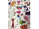 Плакат раскраска с кошками