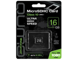 Карта памяти 16Gb microSD class10 Qumo UHS-I без адаптера (гарантия 1 месяц)