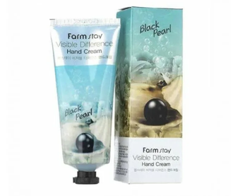 FarmStay Крем для рук с Жемчугом Visible difference hand cream Black Pearl,100 г. 560086