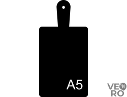 Меловая доска А5 в виде разделочной доски