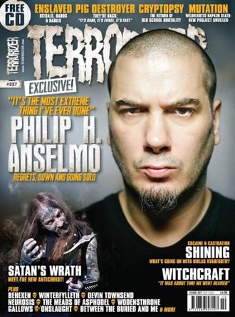 TERRORIZER Magazine September 2012 Philip H.Anselmo, Иностранные музыкальные журналы, Intpressshop