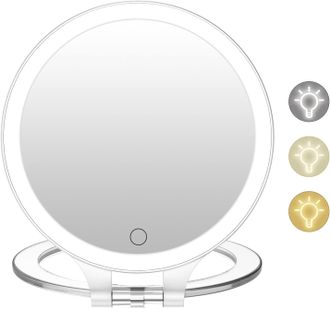 Зеркало дорожное FASCINATE LED Makeup Mirror 1/10X.