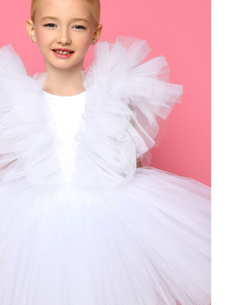 Белое детское платье "Фея" 116 размер