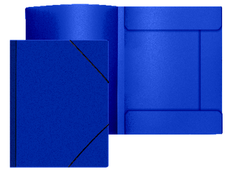 Папка с резинкой Attomax 3 клапана, синяя 3070402/D