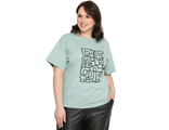 Женская футболка с коротким рукавом Арт. 5878 (цвет ментол) Размеры 52-70