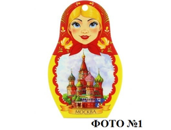 Доска разделочная сувенирная Матрешка Москва 270*180 из фанеры