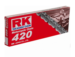 Цепь RK 420-130 для мотоциклов до 125 (без сальников)