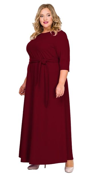 Вечернее нарядное платье Арт. 1618409 (Цвет бордовый ) Размеры 48-78