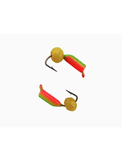 Мормышка вольфр. МАСТИВ Безнасадка 2,5 художественный (зел.), гр шарик, 0,6гр. (сырный) арт.571