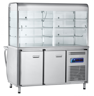 Прилавок-витрина холодильный ABAT «Патша» ПВВ-70М-С-ОК