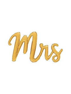 Фигура надпись "Mrs" золото ,размер 120см