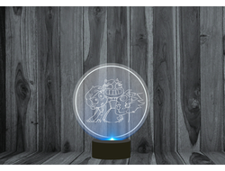 Светильник, ночник 3D Стар против Сил Зла №8