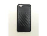 Защитная крышка iPhone 6plus, черная, под кожу