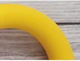 Кольцо большое 65мм - желтый