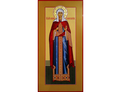 Мария Константинопольская, святая мученица, патрицианка. Рукописная мерная икона.