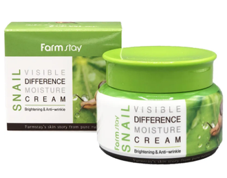 FarmStay Крем Увлажняющий с улиточным муцином Visible Difference Moisture Cream (Snail)100 г. 800079