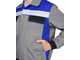 Костюм "СИРИУС 4120" куртка, полукомбинезон средне-серый с васильковым и СОП