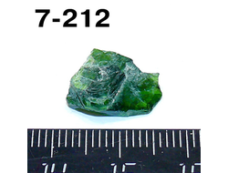 Хромдиопсид натуральный (необработанный) №7-212: 1,3г - 14*10*6мм