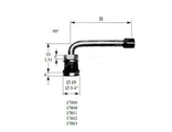 17010 Металлический вентиль (длина 58 мм, угол 90) для б/к грузовых колес, D=15,7 мм
