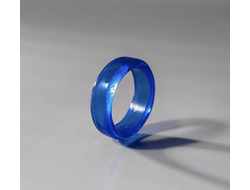 Кольцо из синего стекла