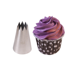 Наконечник Зубчатый (Звезда Открытая), 9 лучей, диаметр вых. 15 мм, нижний диам 34 мм, высота 50 мм (BS 115)