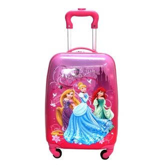 Детский чемодан на 4 колесах Принцессы Дисней / Disney Princess (Три 3 принцессы) - 3